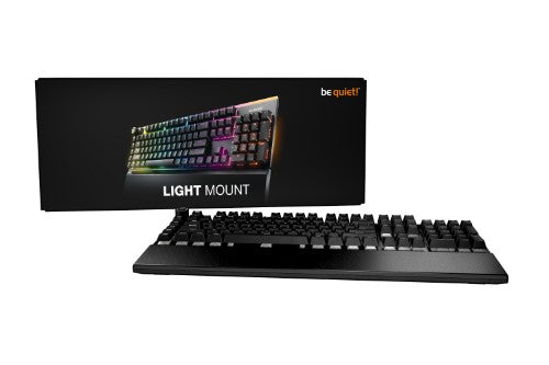 be quiet! Light Mount Silent Linear UK ISO keyboard Gaming USB QWERTY UK English Black
