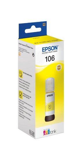 Epson C13T00R440/106 Ink bottle yellow, 5K pages 3400 Photos 70ml for Epson ET-7750