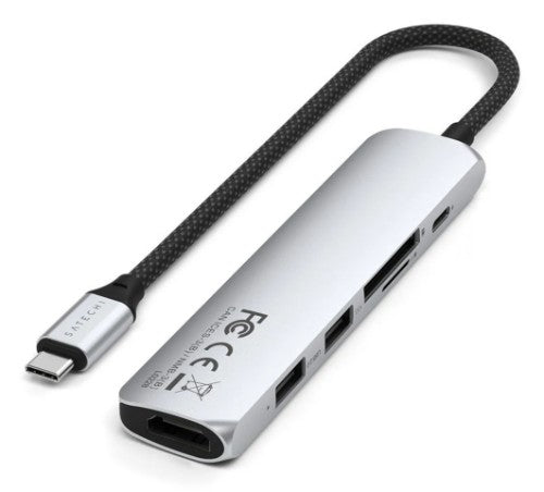 Satechi ST-P6SS interface hub USB Type-C 10000 Mbit/s Silver
