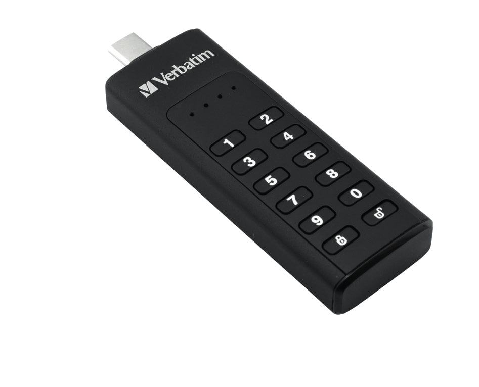 Verbatim Keypad Secure - USB 3.0 Drive with Password Protection and AES-256 HW encryption to protect your data - 64 GB - Black