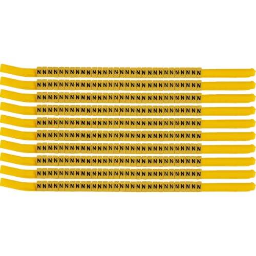 Brady SCNG-18-N cable marker Black, Yellow Nylon 300 pc(s)