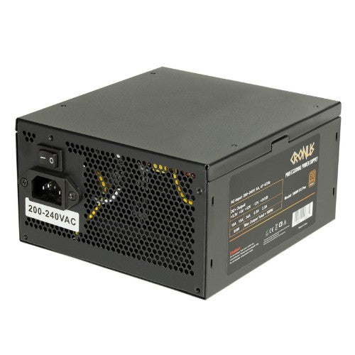 CRONUS 500ATV FX PRO 500W PSU 140mm Silent Cooling Fan 80 PLUS Bronze Non Modular Flat Black Cables Supreme Performance power supply unit
