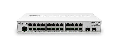 Mikrotik CRS326-24G-2S+IN network switch Managed Gigabit Ethernet (10/100/1000) Power over Ethernet (PoE) White
