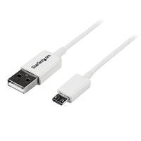 StarTech.com 1m White Micro USB Cable - A to Micro B