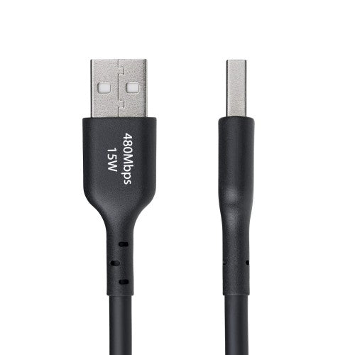 StarTech.com 4m (13ft) USB-A to USB-C Charging Cable, Charge & Sync, 3A, USB 2.0, TPE Jacket - Black USB Charging Cord