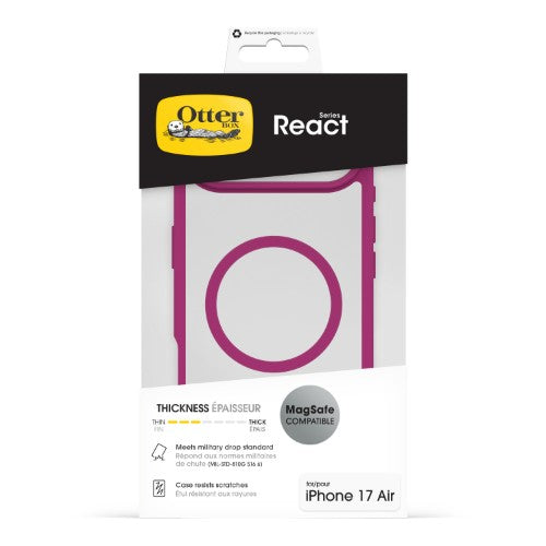 OtterBox React MagSafe Series for Apple iPhone Air, Rose Crystal