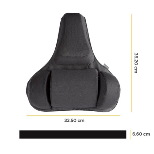 Fellowes Back Support for Office Chair - Professional Series Ultimate Back Support with Antibacterial Protection - H36.5 x W37.5 x D5.5cm