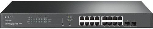 TP-Link JetStream 18-Port Gigabit Smart Switch with 16-Port PoE+