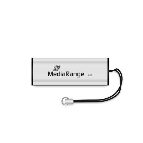 MediaRange MR914 USB flash drive 8 GB USB Type-A 3.2 Gen 1 (3.1 Gen 1) Black, Silver