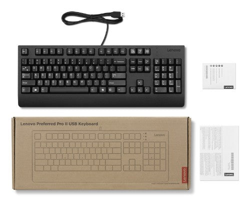 Lenovo 4Y41R64615 keyboard Home/Office USB UK English Black