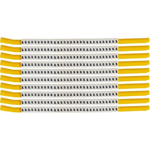 Brady SCN-18-9 cable marker Black, White Nylon 300 pc(s)