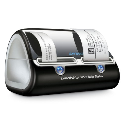 DYMO LabelWriter 450 Twin Turbo Label Maker | Direct Thermal Label Printer | Fast 71 Label-per-Minute Printing of LabelsBarcodes & More | Computer Connection | For Home & Office