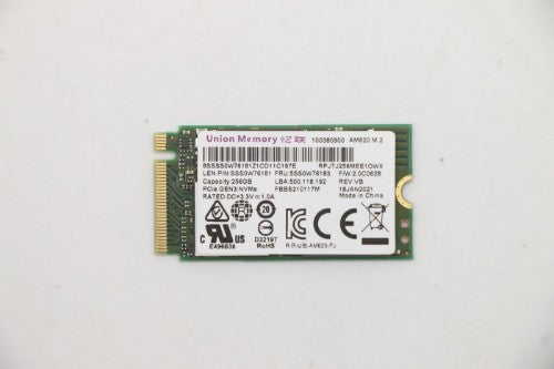 Lenovo 5SS0W76183 internal solid state drive M.2 256 GB PCI Express 3.0 NVMe