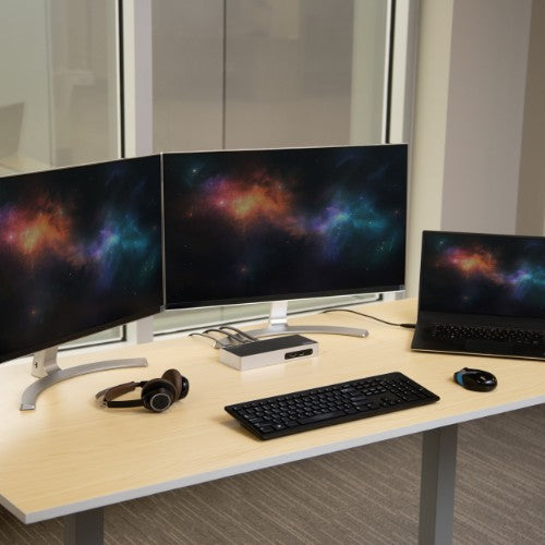StarTech.com USB 3.0 Docking Station - Dual Monitor Laptop Docking Station with HDMI & DVI/VGA Video - 6-port USB 3.1 Gen 1 5Gbps Hub, GbE, Audio - Universal Type-A Dock - Windows & Mac