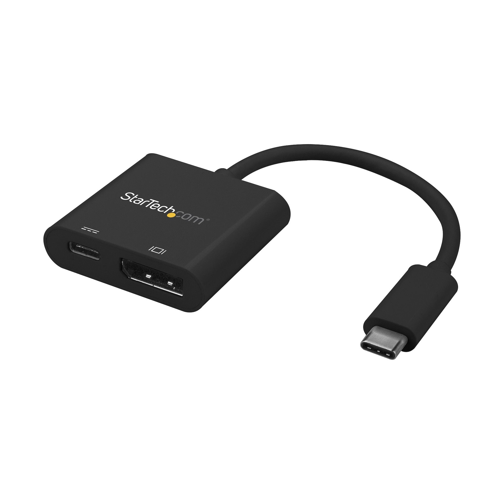 StarTech.com USB C to DisplayPort Adapter with Power Delivery - 4K 60Hz HBR2 - USB Type-C to DP 1.2 Monitor Video Converter w/ Charging - 60W PD Pass-Through - Thunderbolt 3 Compatible