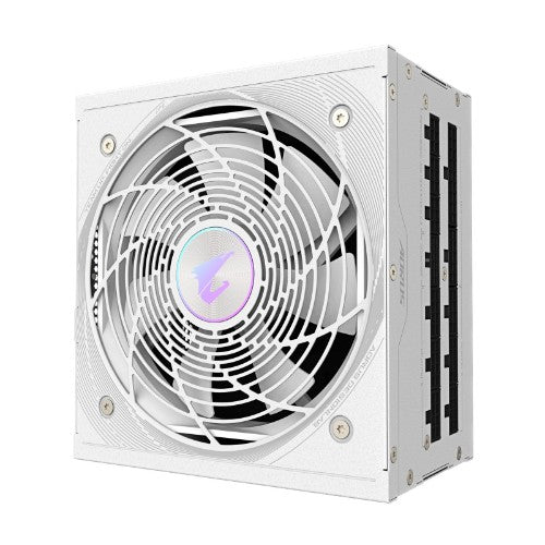 GIGABYTE AORUS ELITE P1000W ICE Power Supply Unit - PCIe 5.0, 80 PLUS Platinum, Fully modular design, 120mm Fan, ATX 3.0 compatible, EU Plug