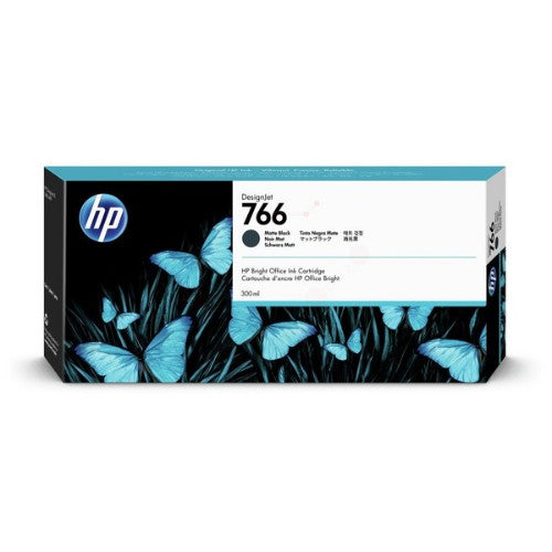 HP P2V92A/766 Ink cartridge black matt 300ml for HP DesignJet XL 3600