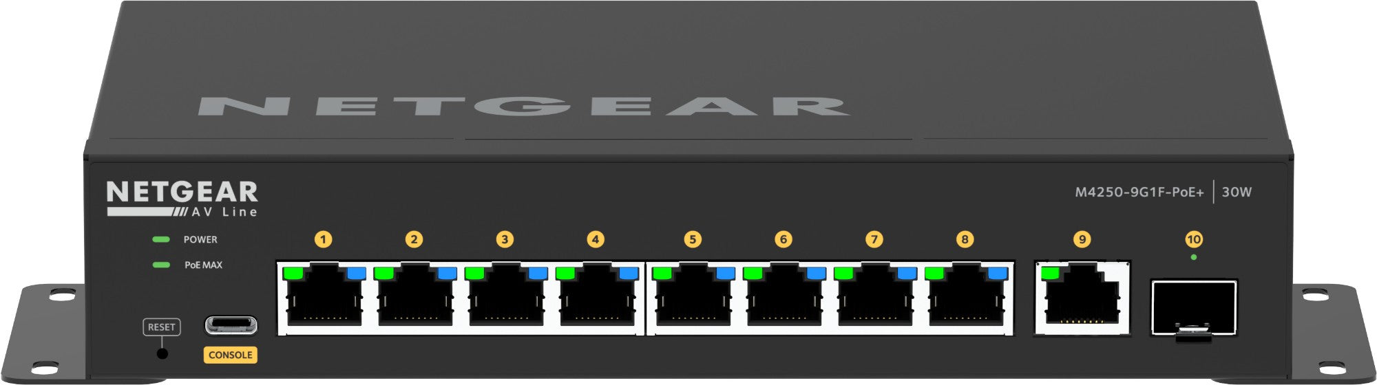 NETGEAR 8x1G PoE+ 110W 1x1G and 1xSFP Managed Switch