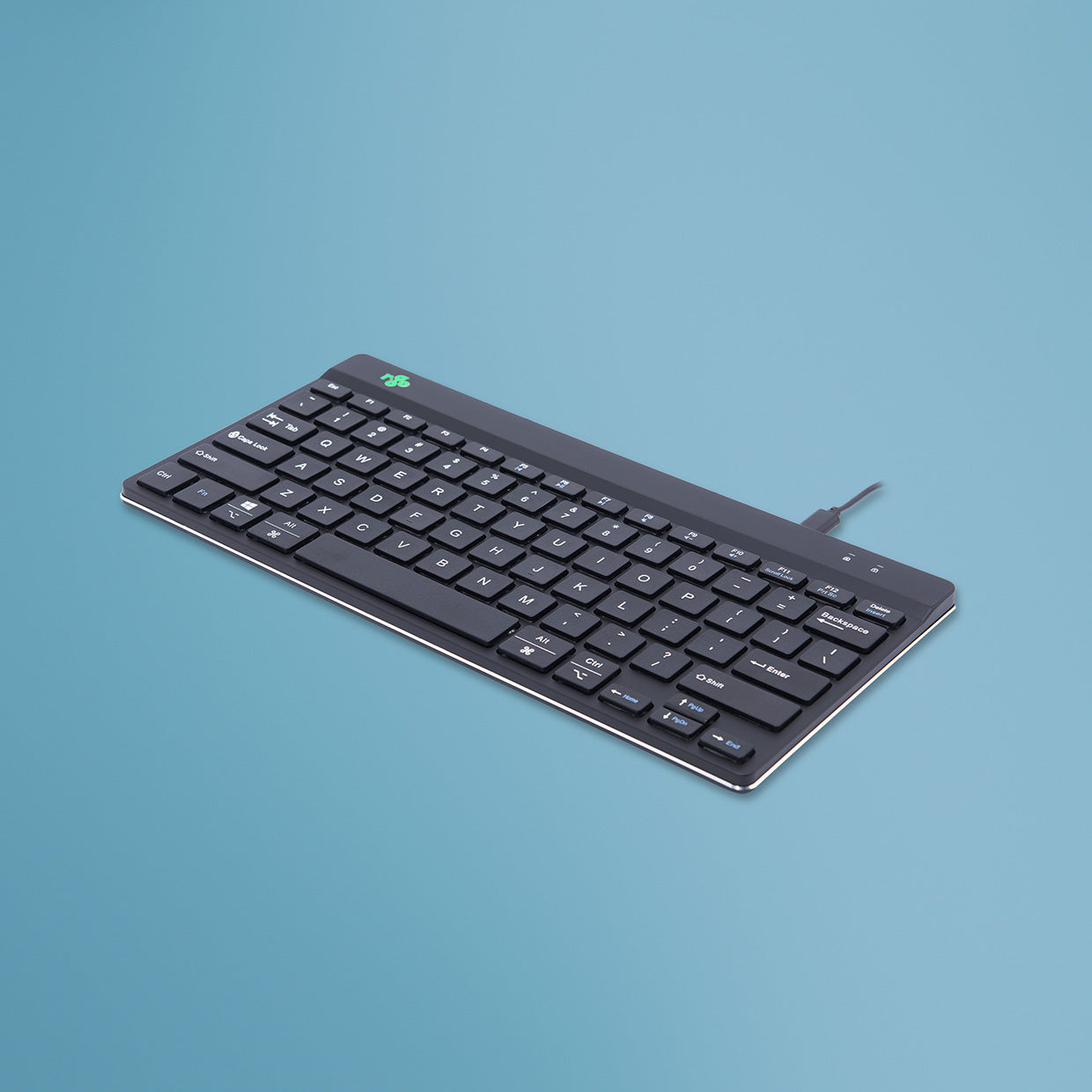 R-Go Tools Ergonomic keyboard R-Go Compact Break, compact keyboard with break software, QWERTY (US), wired, black