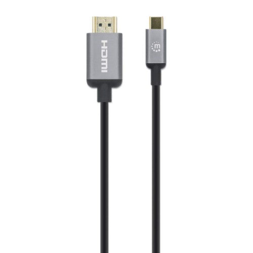 Manhattan USB-C to HDMI Cable, 4K@60Hz, 1m, Black, Male to Male, Three Year Warranty, Equivalent to CDP2HD2MBNL