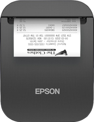 Epson TM-P80II (121): Mobile Receipt, Autocutter, Bluetooth, USB-C, Black, EMEA