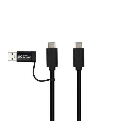 Microconnect USB3.1CCA1 USB cable USB 3.2 Gen 1 (3.1 Gen 1) 1 m USB C Black