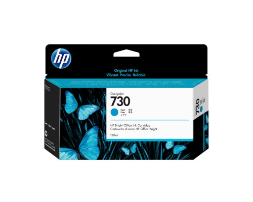 HP P2V62A/730 Ink cartridge cyan 130ml for HP DesignJet T 1600/1700/940