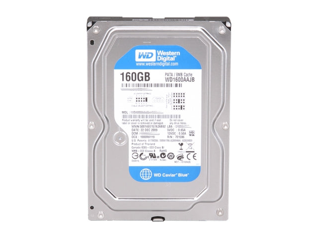 Western Digital Caviar Blue 160GB internal hard drive 7200 RPM 8 MB 3.5" Parallel ATA