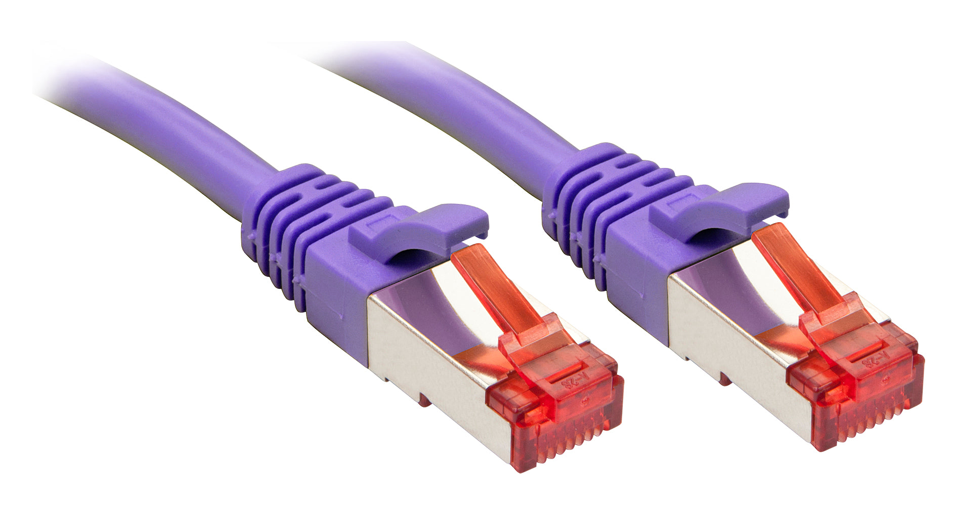 Lindy Rj45/Rj45 Cat6 3m networking cable Purple S/FTP (S-STP)