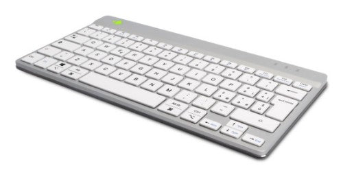 R-Go Tools Ergonomic keyboard R-Go Compact Break, compact keyboard with break software, QWERTY (IT), Bluetooth, white