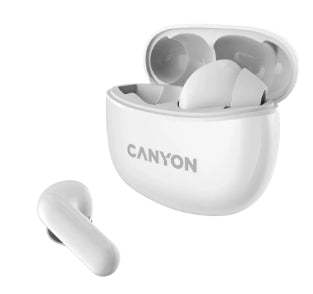 Canyon CNS-TWS5W headphones/headset Wireless In-ear Calls/Music/Sport/Everyday USB Type-C Bluetooth White