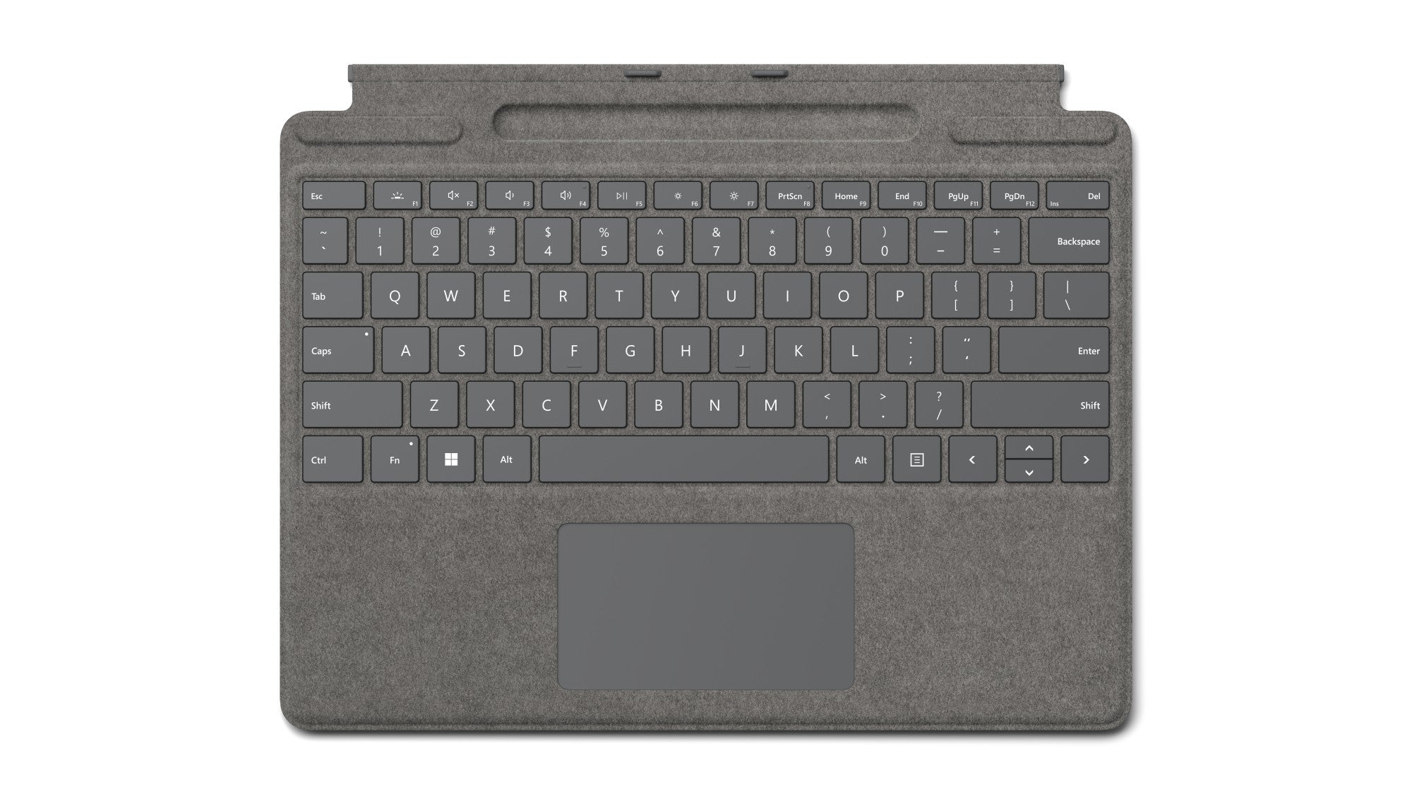 Microsoft Surface Typecover Alcantara with pen storage/ Without pen Platinum Pro 8 & X & 9