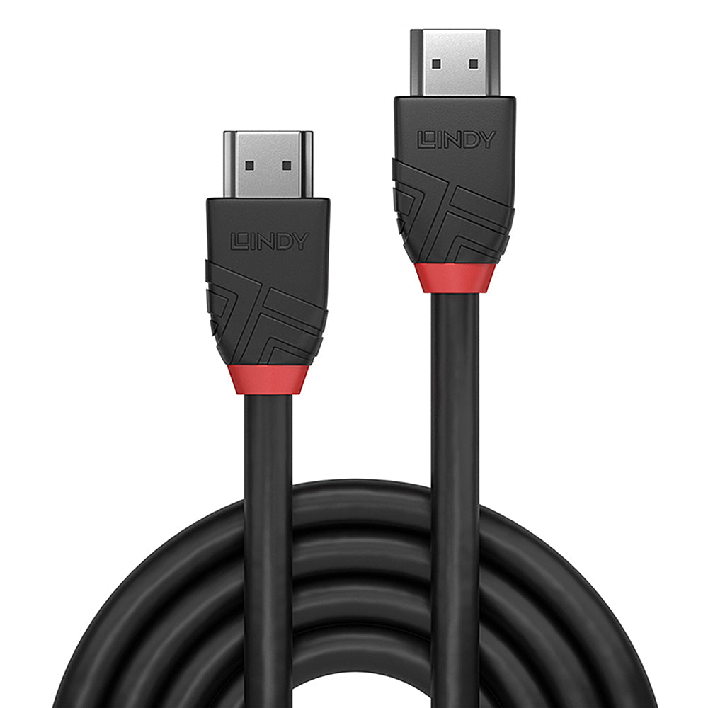 Lindy 5m High Speed HDMI Cable, Black Line