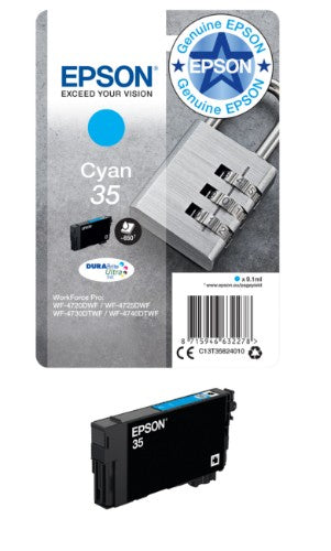 Epson C13T35824010/35 Ink cartridge cyan, 650 pages 9,1ml for Epson WF-4720