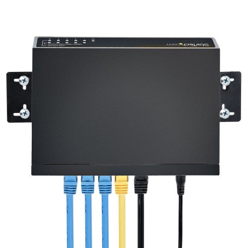StarTech.com Unmanaged 2.5G Switch - 5 Port Gigabit Switch - 2.5GBASE-T Unmanaged Ethernet Switch - Ethernet Splitter - Din Rail or Wall Mount - Multi-Gigabit - Auto-MDIX - 9K Jumbo