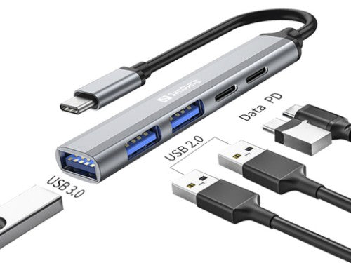 Sandberg USB-C to 3xUSB-A+2xUSB-C SAVER