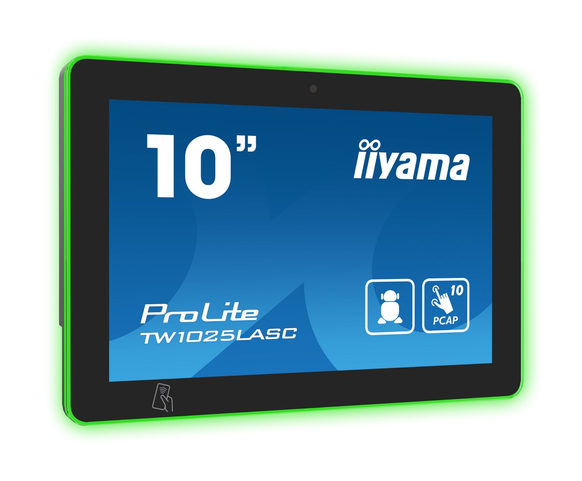 iiyama TW1025LASC-B1PNR meeting room display 25.6 cm (10.1") 1280 x 800 pixels LED 802.11b, 802.11g, Wi-Fi 4 (802.11n) Black Plastic Bluetooth