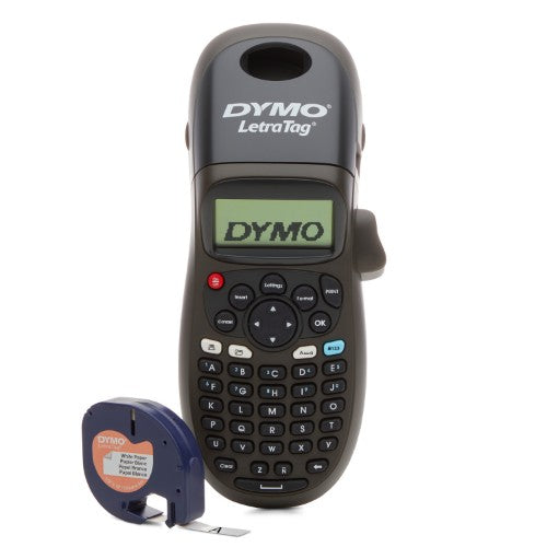 DYMO LetraTag LT-100H Handheld Label Maker | ABC Keyboard Label Printer with Easy-to-Use13 Character LCD Screen | for Home or Office | Blue