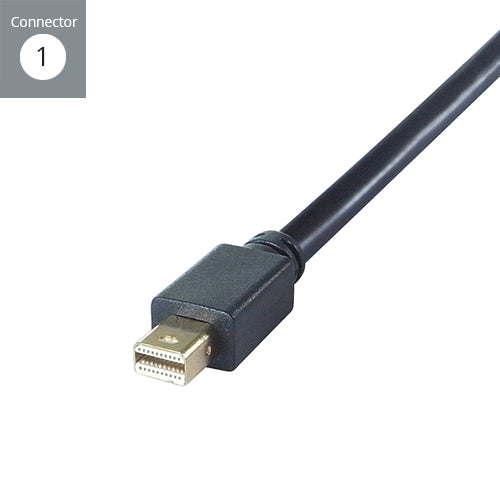 connektgear 2m Mini DisplayPort to DisplayPort Connector Cable - Male to Male Gold Connectors