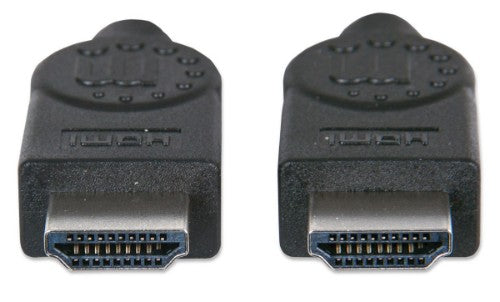 Manhattan HDMI 4K@30Hz Cable, 5m, Suitable for ALL 1080p/HD and majority of 4K uses (check your system 4K specification to be sure), Male to Male, Black, Ultra HD 4k x 2k, Lifetime Warranty, High Speed, Equivalent to HDMM5M