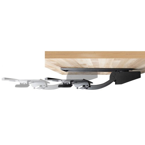 StarTech.com Under Desk Keyboard Tray - Full Motion & Height Adjustable Keyboard and Mouse Tray, 10"x26" Platform - Ergonomic Desk Mount Computer Keyboard Tray with Mouse Pad & Wrist Rest