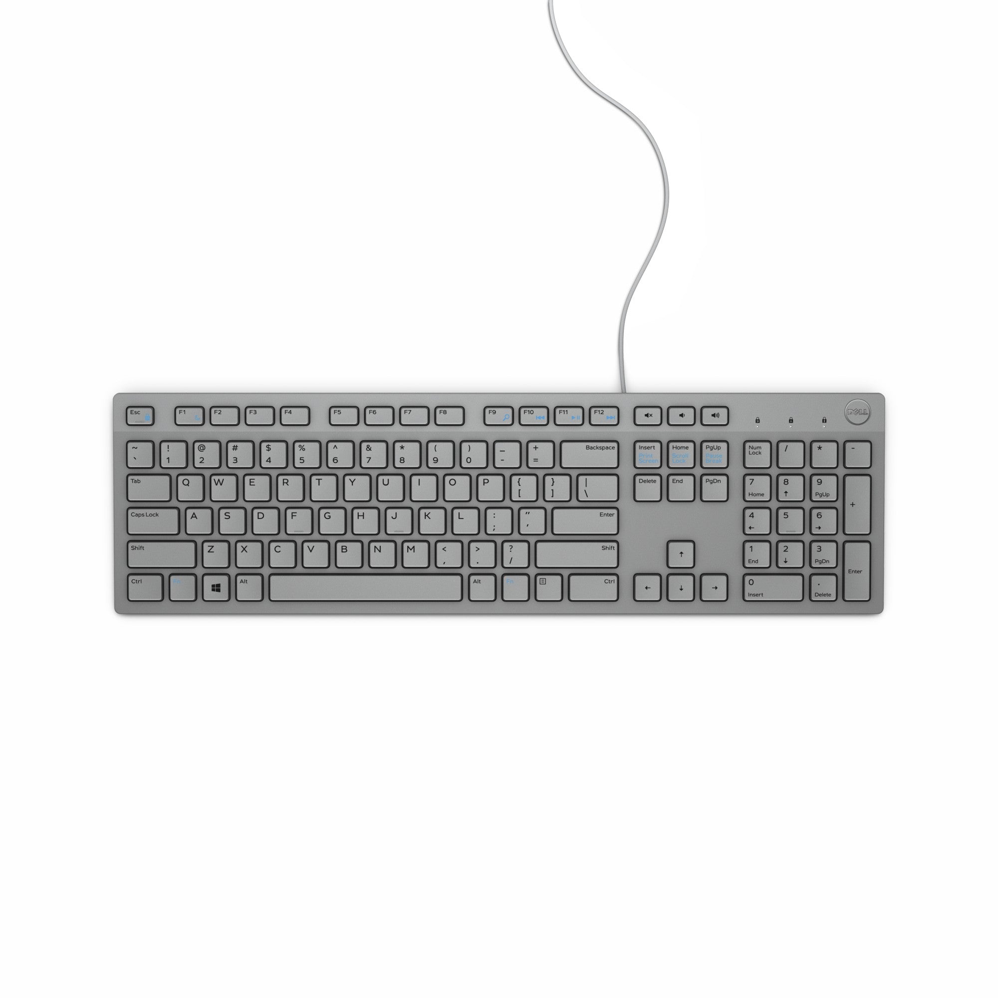 DELL KB216 keyboard Universal USB QWERTY US International Grey