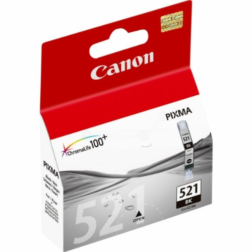 Canon 2933B001/CLI-521BK Ink cartridge foto black, 1.25K pages ISO/IEC 24711 690 Photos 9ml for Canon Pixma IP 3600/MP 980