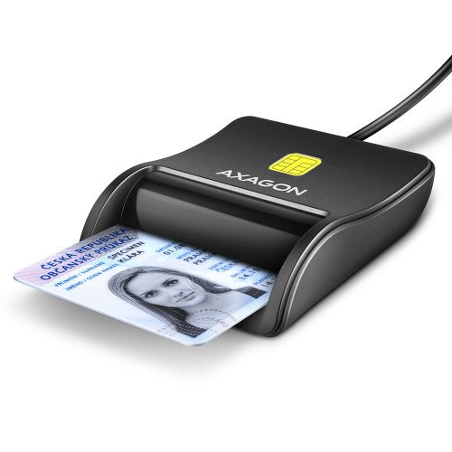 Axagon CRE-SM3N USB-A Smart card/ID card FlatReader