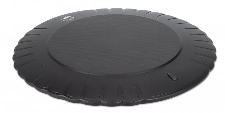 Manhattan Smartphone Wireless Charging Pad, 5W charging, QI certified, Black, Micro-USB to USB-A cable included, Micro-USB input into pad, USB-A wall charger/input required (not included), Cable 0.5m, Three Year Warranty