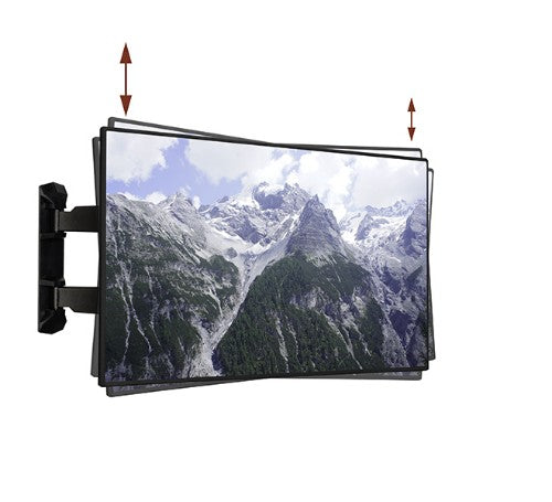 B-Tech Ultra-slim Double Arm Flat Screen Wall Mount with Tilt & Swivel (VESA 600 x 400)