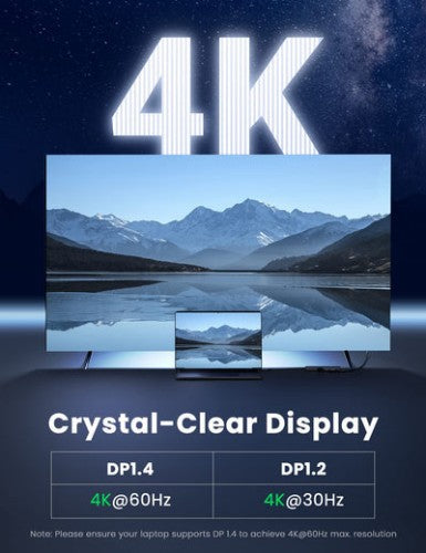 Ugreen 6-in-1 USB-C Hub USB Type-C Silver