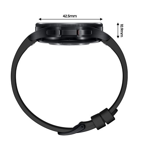 Samsung Galaxy Watch6 Classic SM-R955FZKAEUA smartwatch / sport watch 3.3 cm (1.3") OLED 43 mm Digital 432 x 432 pixels Touchscreen 4G Black Wi-Fi GPS (satellite)