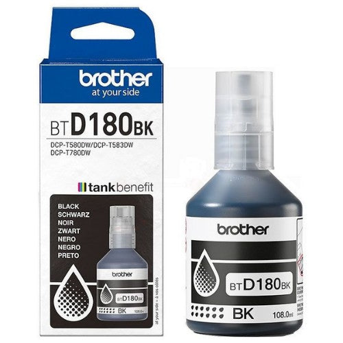 Brother BT-D180BK Ink bottle black, 7.5K pages ISO/IEC 19752 108ml for Brother DCP-T 580 DW