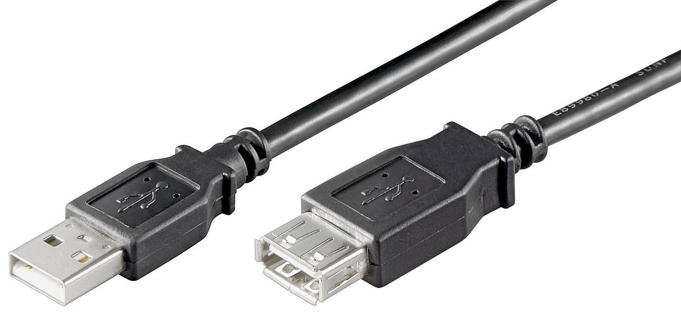 Microconnect USBAAF01B USB cable USB 2.0 0.1 m USB A Black